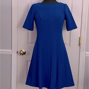 royal blue a-line dress
